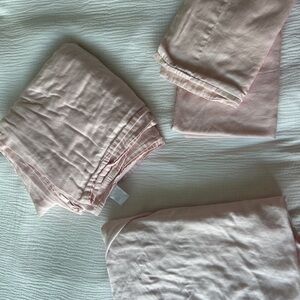 Cotton Soft Pink queen sheet Set